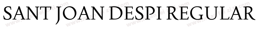 SANT JOAN DESPI REGULAR REG字体转换